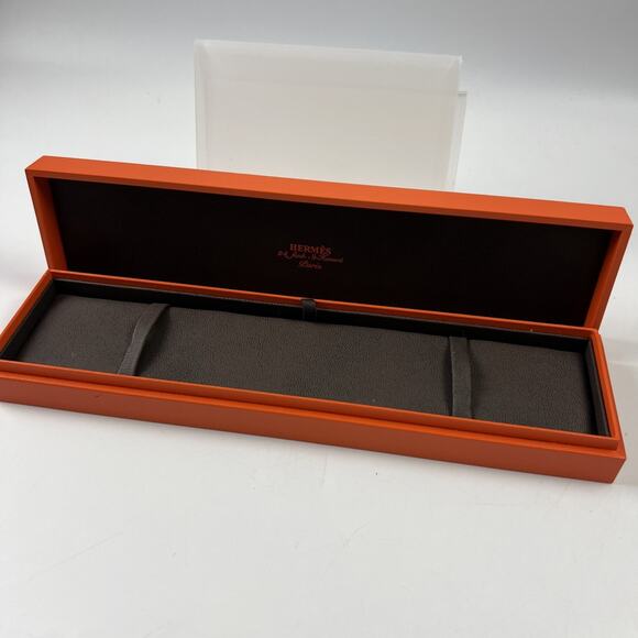 Hermes Chaine d'Ancre Bracelet Empty Box Case Jewelry Storage 10.75 X 2.75 X 1.5 - Picture 4 of 7
